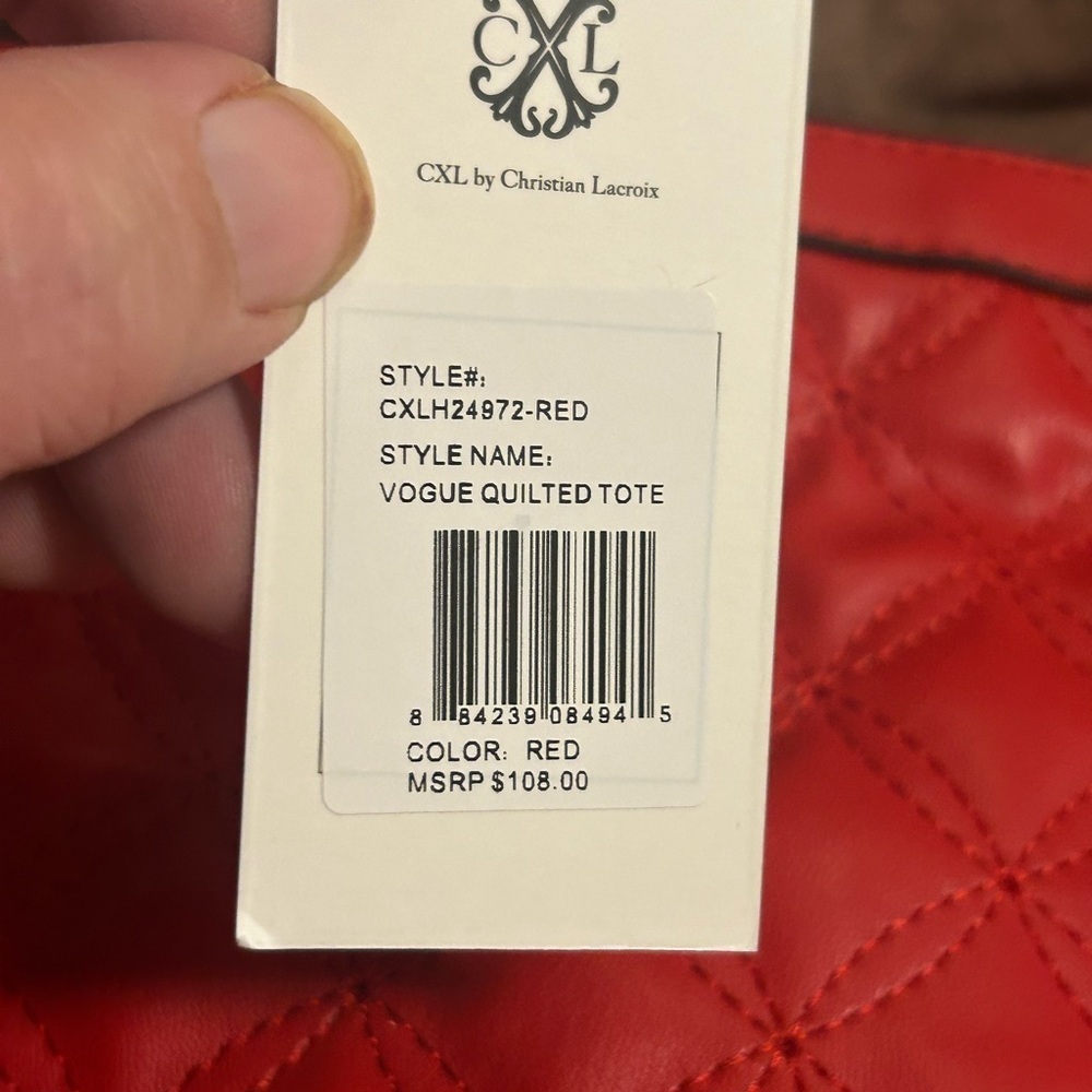 Christian lacroxi quilted tote - Picture 2 of 10